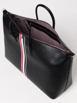 Borsa da viaggio Thom Browne in pelle a grana
