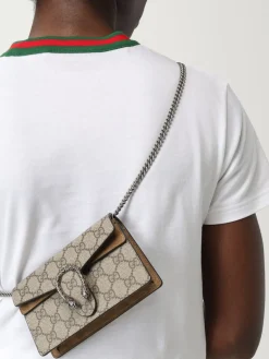 Borsa Dionysus Gucci in tessuto GG Supreme e camoscio