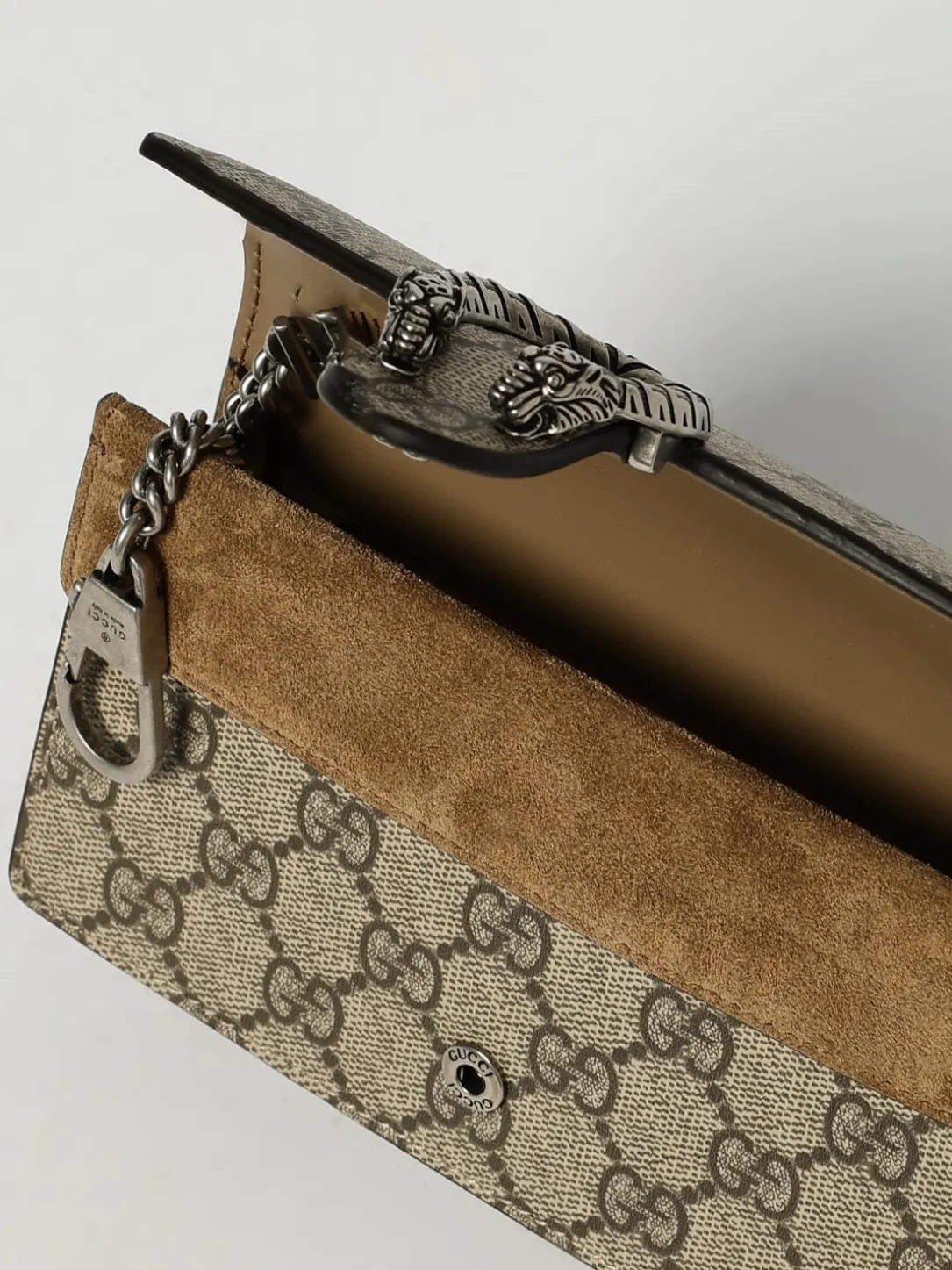 Borsa Dionysus Gucci in tessuto GG Supreme e camoscio