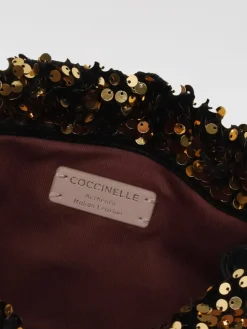 Borsa Dulse Coccinelle in pelle con paillettes ricamate