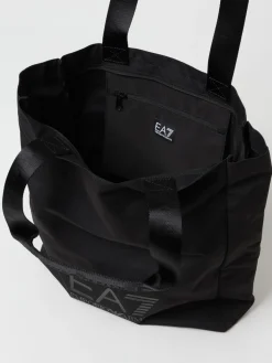 Borsa EA7 in nylon con stampa logo