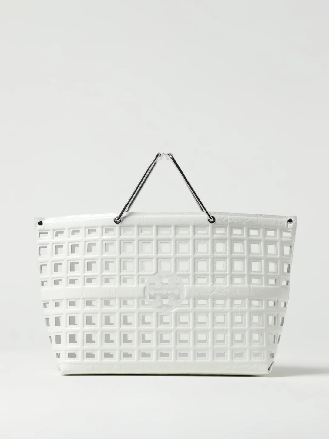 Borsa Ella Tory Burch in pelle traforata stampa cocco