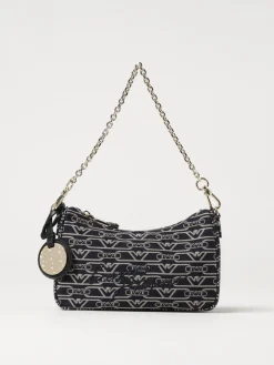 Borsa Emporio Armani in canvas con logo jacquard