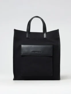 Borsa Emporio Armani in cotone e pelle