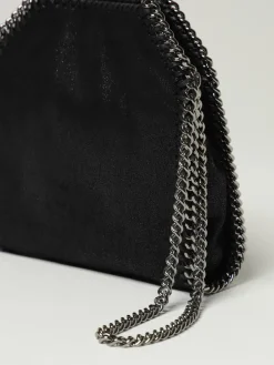 Borsa Falabella Micro Stella McCartney in camoscio sintetico cracklè