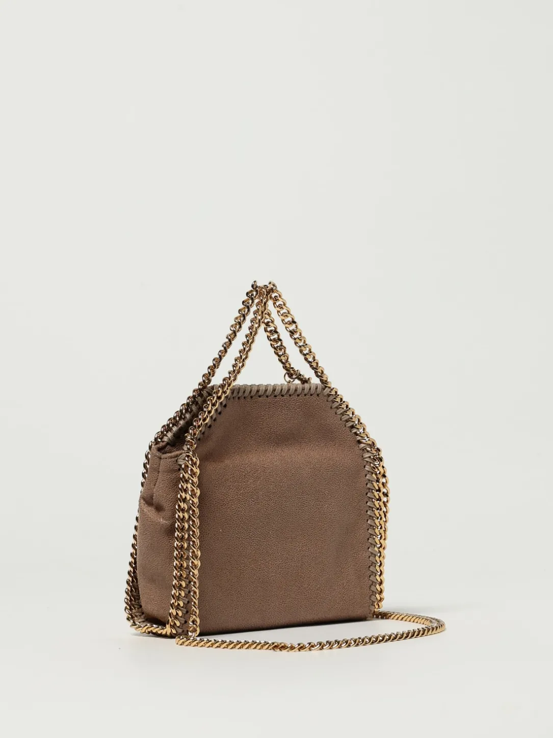 Borsa Falabella Micro Stella McCartney in camoscio sintetico cracklè