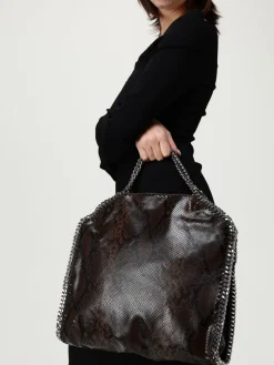 Borsa Falabella Stella McCartney in pelle sintetica stampa pitone