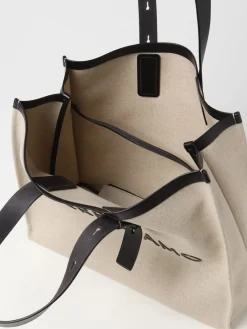 Borsa Ferragamo in canvas e pelle con logo