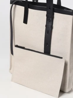 Borsa Ferragamo in canvas e pelle con logo