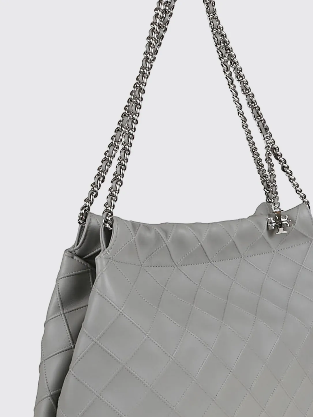 Borsa Fleming Tory Burch in pelle con motivo diamante