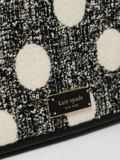 Borsa Grace Kate Spade in pelle e tweed con stampa a pois