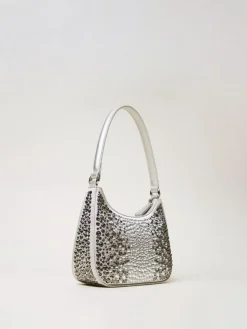 Borsa hobo con strass Twinset