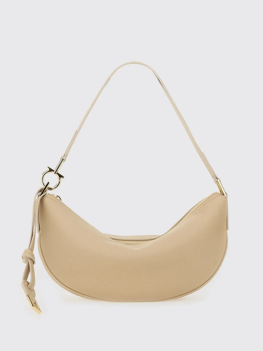 Borsa Hobo S Ferragamo in pelle a grana