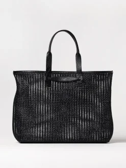 Borsa in rete intrecciata e pelle di vitello Dolce & Gabbana