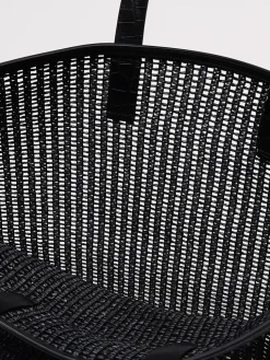 Borsa in rete intrecciata e pelle di vitello Dolce & Gabbana