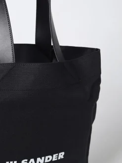 Borsa Jil Sander in canvas e pelle