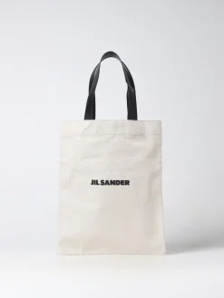 Borsa Jil Sander in canvas e pelle con logo