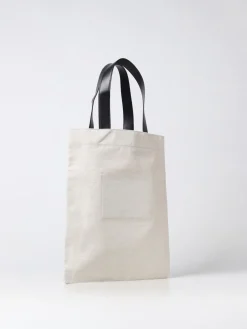 Borsa Jil Sander in canvas e pelle con logo