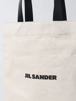 Borsa Jil Sander in canvas e pelle con logo