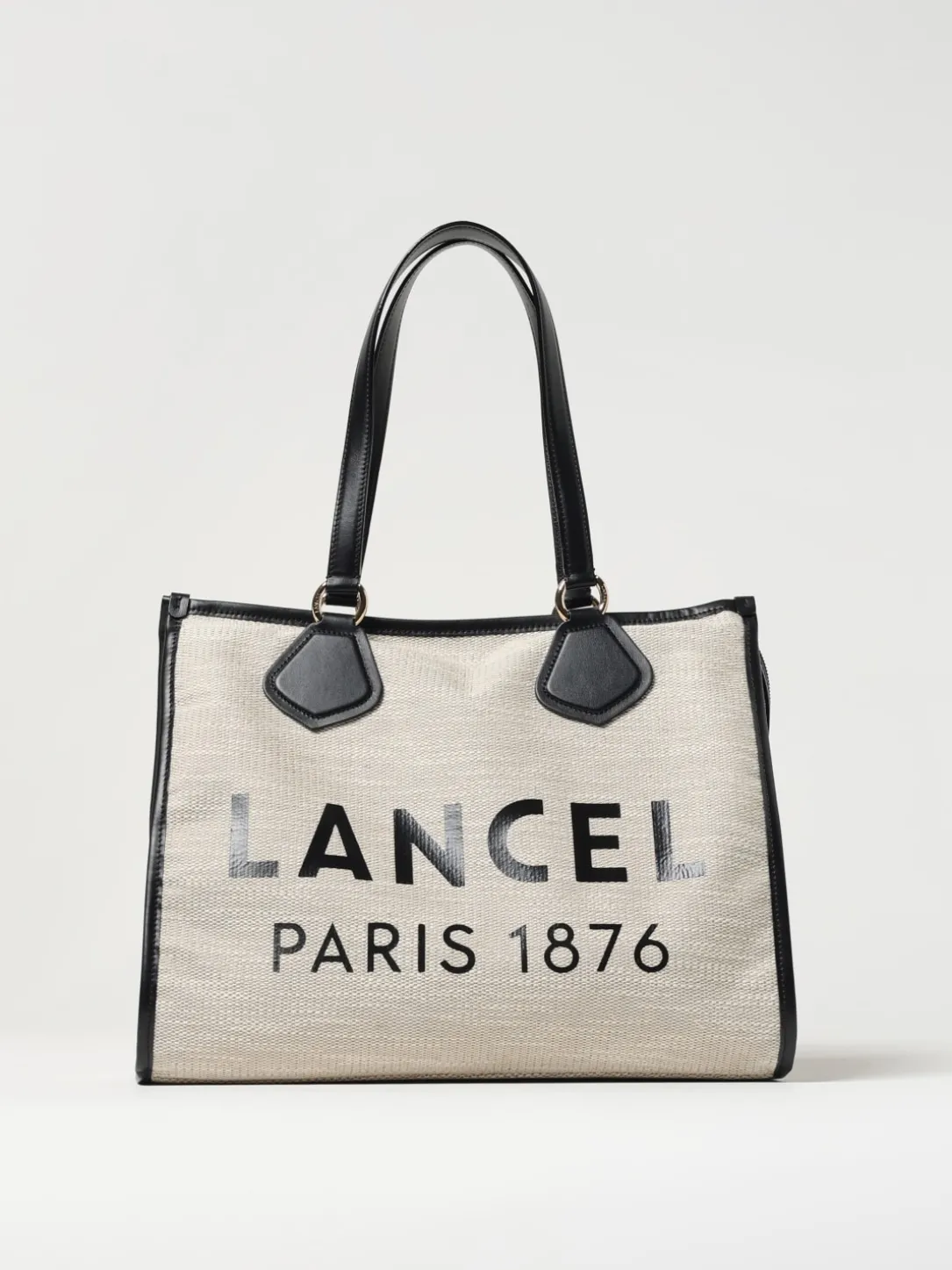 Borsa Jour L Lancel in iuta e pelle