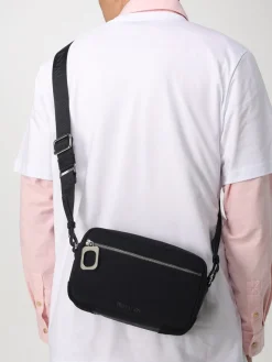 Borsa JW Anderson in nylon e camoscio