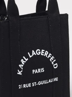 Borsa Karl Lagerfeld in canvas con stampa logo