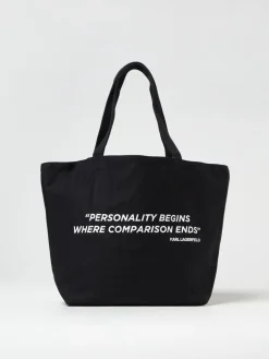 Borsa Karl Lagerfeld reversibile in nylon stampato