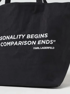 Borsa Karl Lagerfeld reversibile in nylon stampato