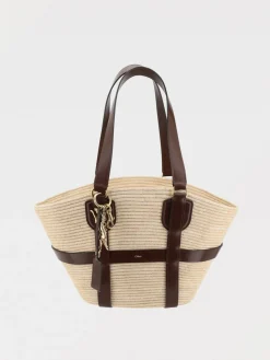 Borsa Kerala 25 Chloè in rafia e pelle