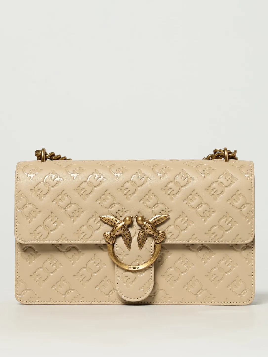 Borsa Lady Love Puff Pinko in nappa trapuntata chevron