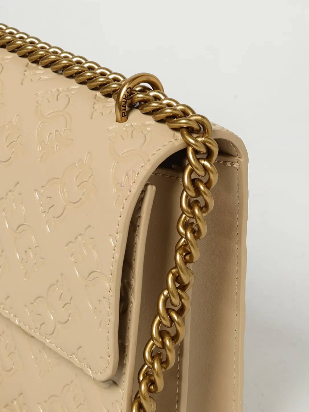 Borsa Lady Love Puff Pinko in nappa trapuntata chevron