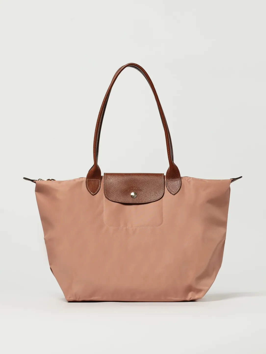 Borsa Le Pliage Original L Longchamp in nylon riciclato e pelle
