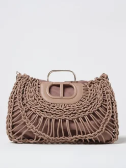 Borsa Lila Twinset in pelle sintetica intrecciata