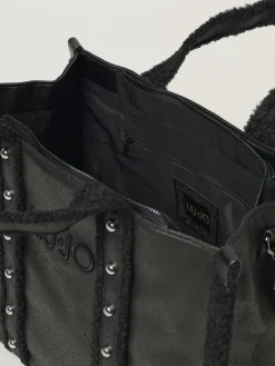 Borsa Liu Jo in camoscio sintetico e pile con borchie