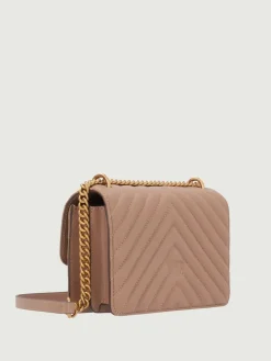 Borsa Love One Mini Pinko in nappa matelassè chevron