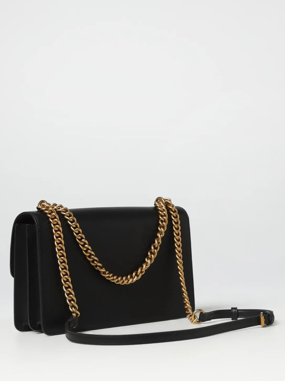 Borsa Love One Pinko in pelle con logo applicato