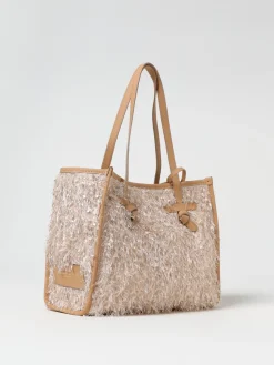 Borsa Marcella Gianni Chiarini Club Marcella in pelle e tessuto sfrangiato
