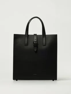 Borsa Maxi tote in pelle bovina Emporio Armani