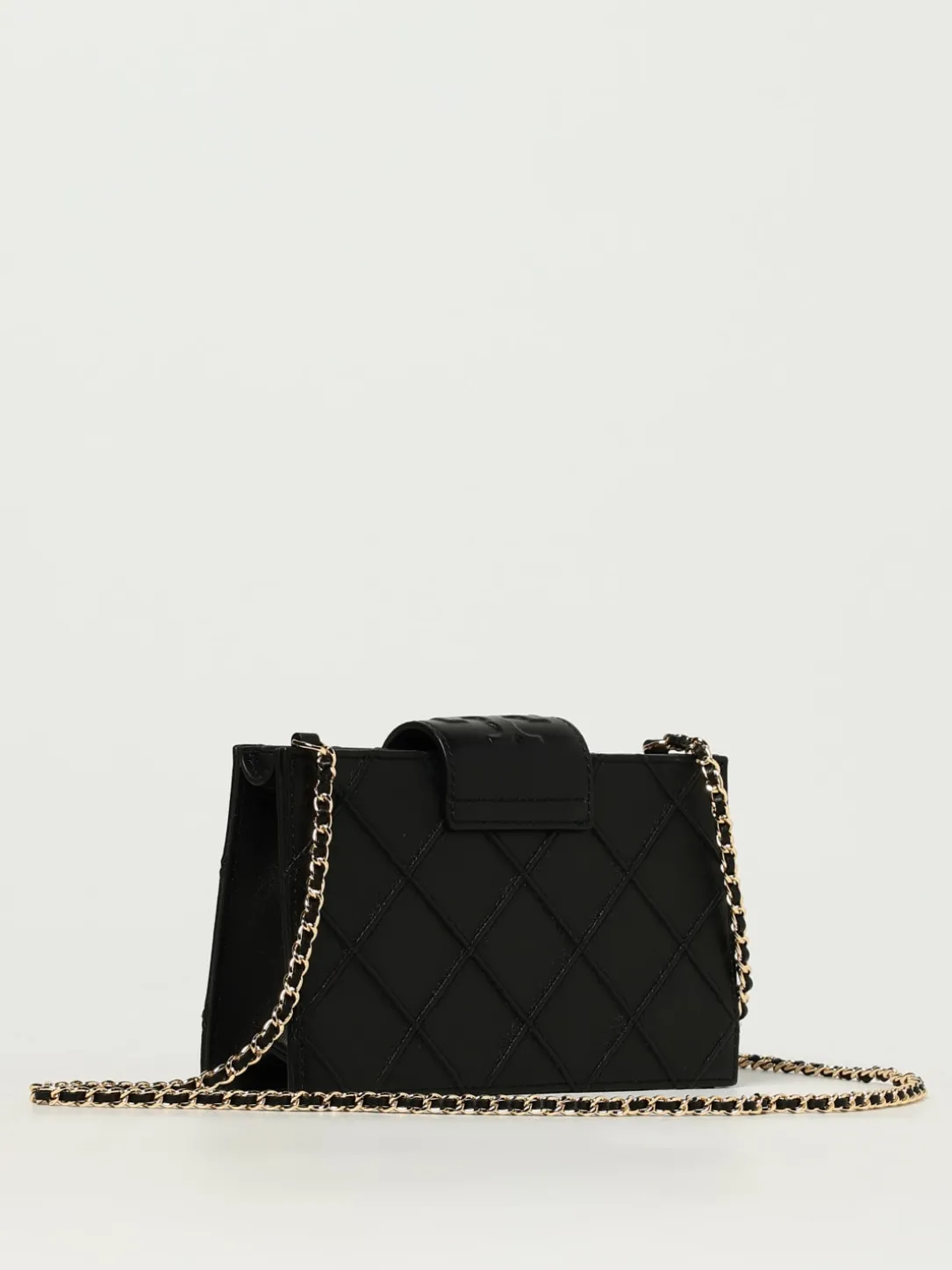 Borsa Mini Fleming Tory Burch in pelle con lavorazione a diamante