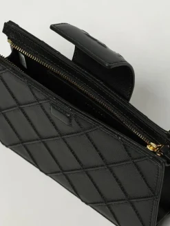 Borsa Mini Fleming Tory Burch in pelle con lavorazione a diamante