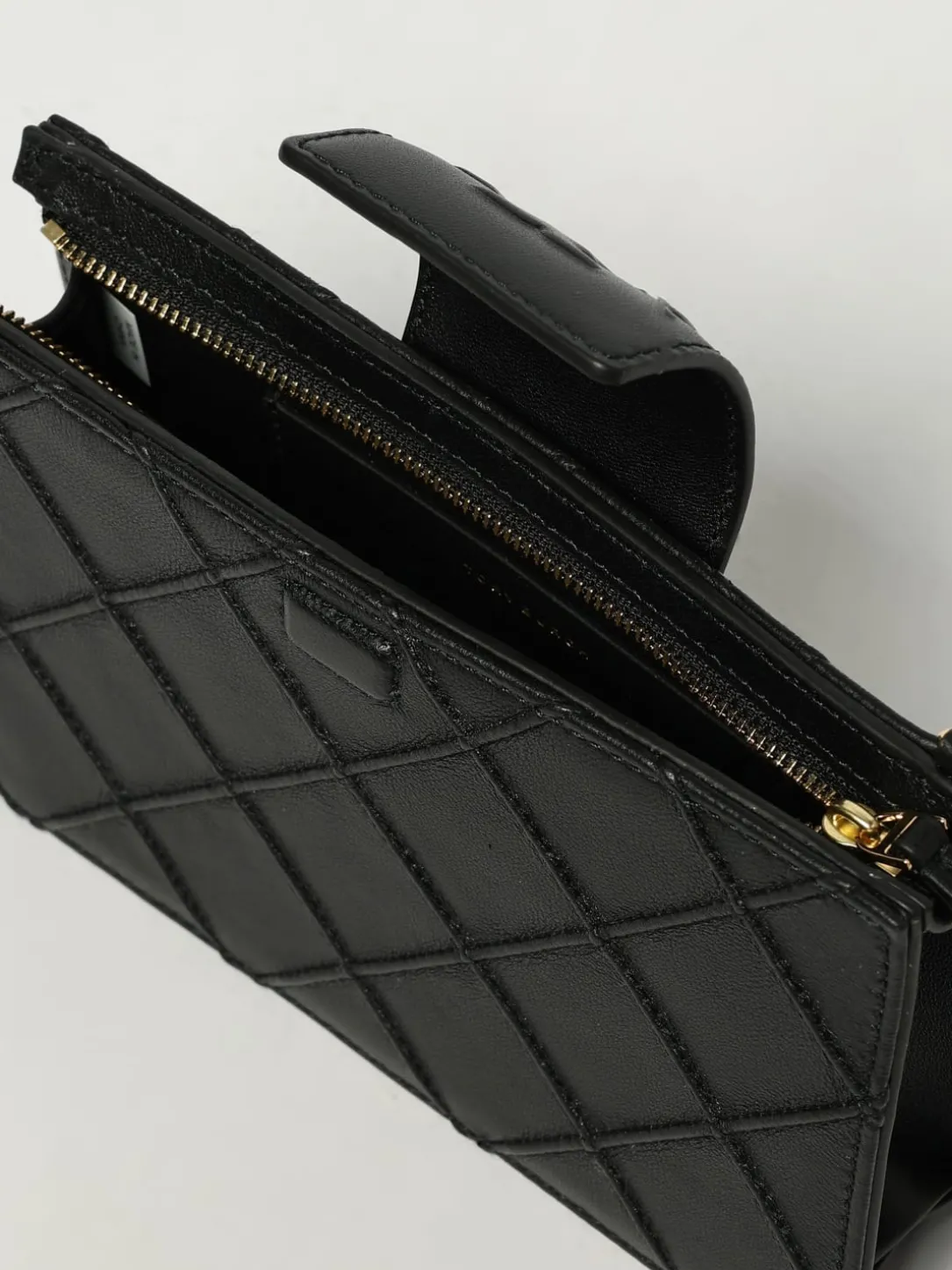 Borsa Mini Fleming Tory Burch in pelle con lavorazione a diamante