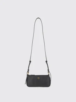 Borsa Mini Half Moon Baguette Pinko in pelle