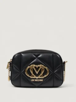 Borsa mini in pelle sintetica matelassé Love Moschino