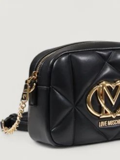 Borsa mini in pelle sintetica matelassé Love Moschino