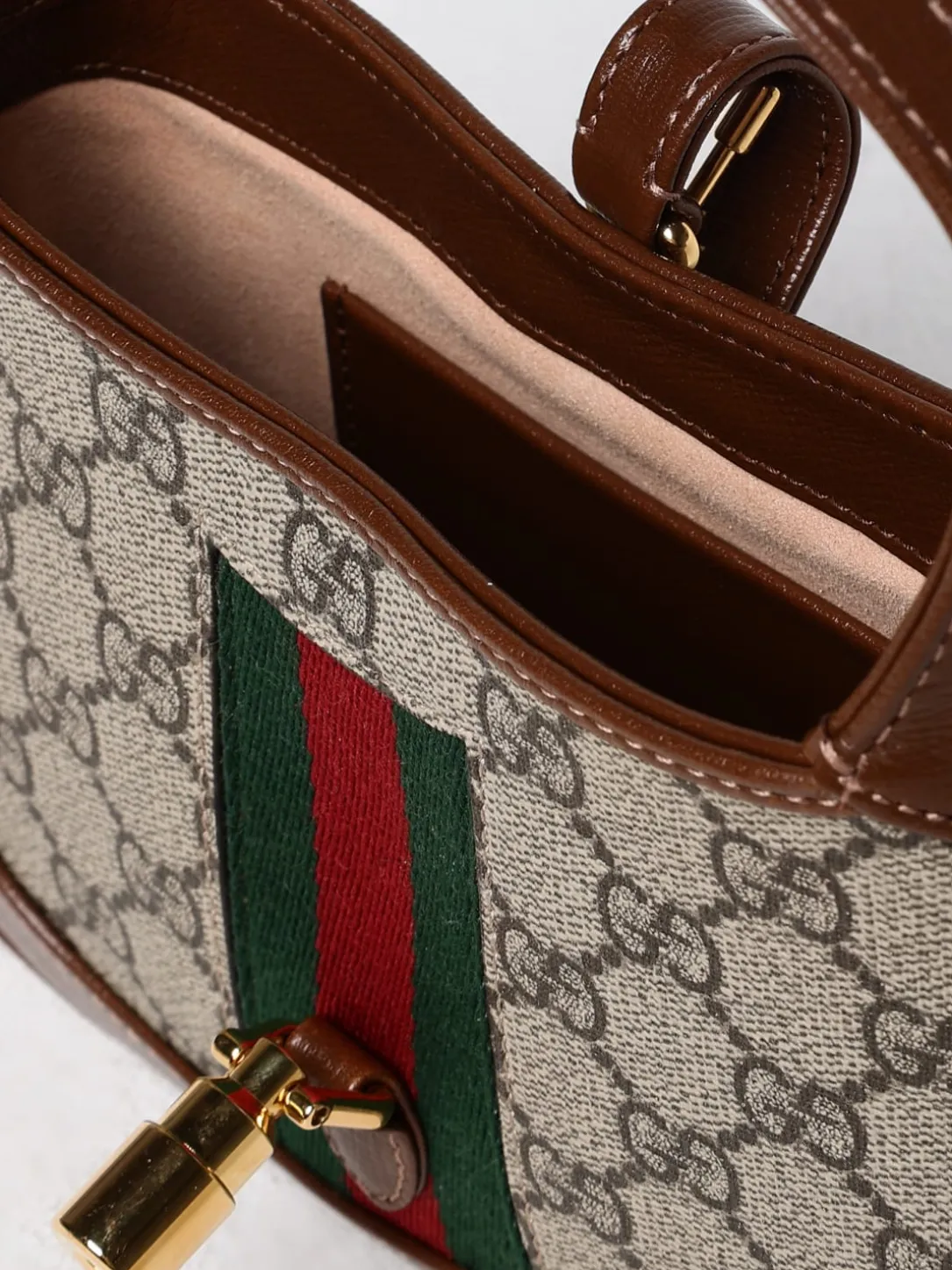Borsa mini Jackie 1961 Gucci in tessuto GG Supreme e pelle
