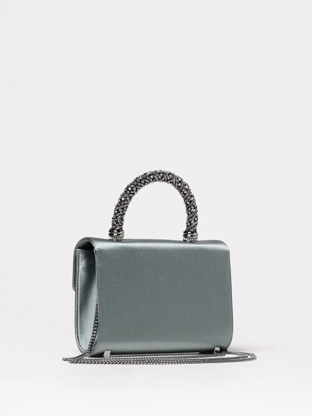 Borsa Mini Jewel Efflorescence Roger Vivier in raso
