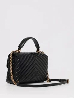 Borsa Mini Lady Love Bag Puff Pinko in nappa matelassè chevron