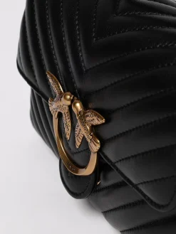 Borsa Mini Lady Love Bag Puff Pinko in nappa matelassè chevron