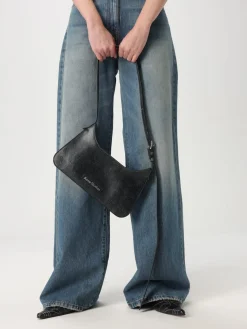 Borsa Mini Platt Acne Studios in pelle cracklè