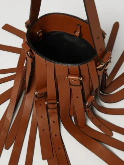 Borsa Moschino Couture in pelle con frange